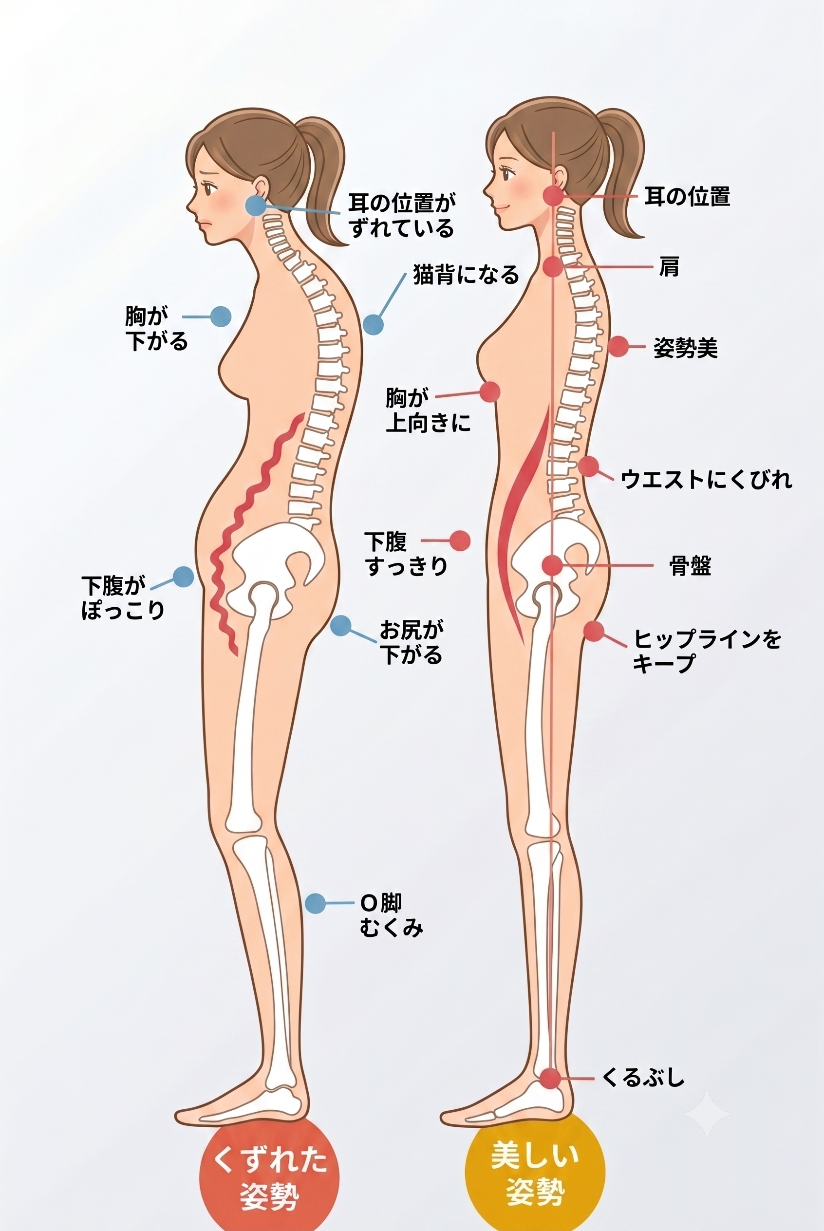 姿勢の図